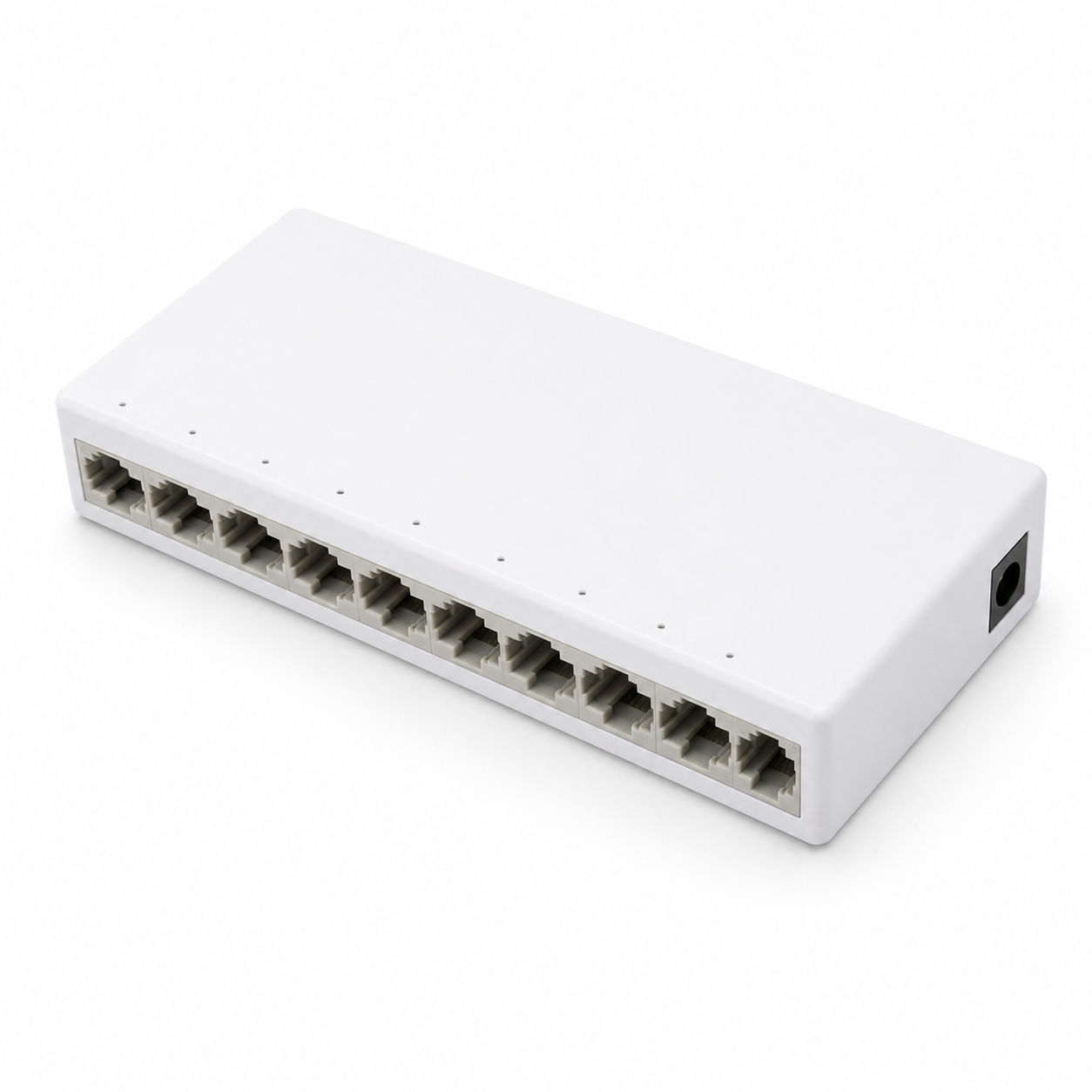 Switch Ethernet 8 Puertos RJ45 10/100 Mbps Blanco